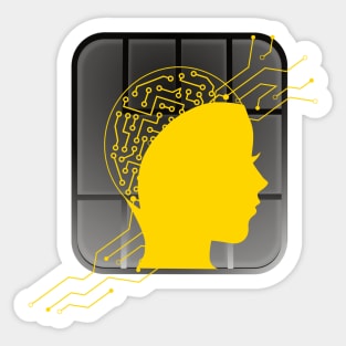 Neurology robot Sticker